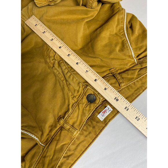 Faherty Womens Mustard Twill Joggers Pants Size 26 Casual Classic 26" Preppy - Picture 6 of 16